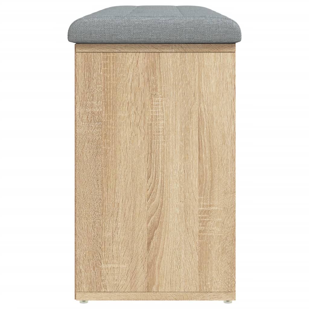 Panca Porta Scarpe Rovere Sonoma 102x32x50 cm Legno Multistrato