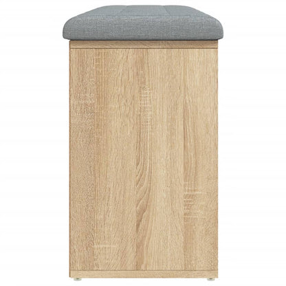 Panca Porta Scarpe Rovere Sonoma 102x32x50 cm Legno Multistrato