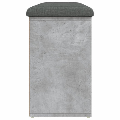 Panca Porta Scarpe Grigio Cemento 102x32x50cm Legno Multistrato | homemem39