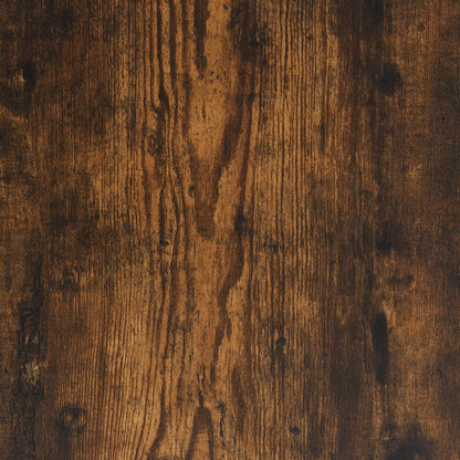 Panca Porta Scarpe Rovere Fumo 102x32x50 cm Legno Multistrato