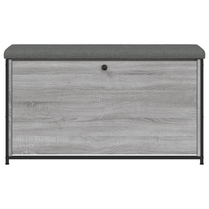 Panca Portascarpe Cassetto Ribaltabile Grigio Sonoma 102x32x56 - homemem39