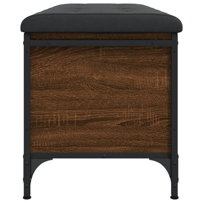 Panca Portaoggetti Rovere Marrone 102x42x45cm Legno Multistrato - homemem39