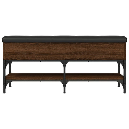 Panca Porta Scarpe Rovere Marrone 102x35x45cm Legno Multistrato - homemem39