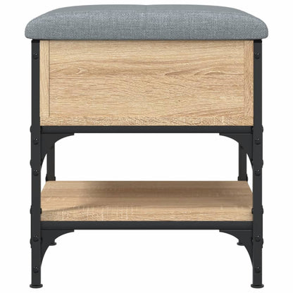 Panca Porta Scarpe Rovere Sonoma 42x42x45 cm Legno Multistrato - homemem39