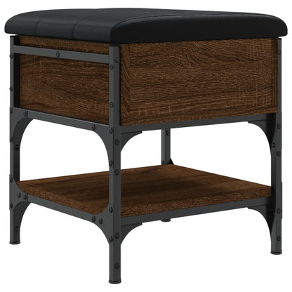 Panca Porta Scarpe Rovere Marrone 42x42x45 cm Legno Multistrato - homemem39
