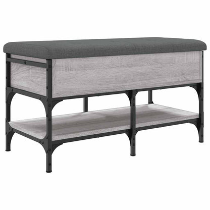 Panca Porta Scarpe Grigio Sonoma 82x42x45 cm Legno Multistrato | homemem39