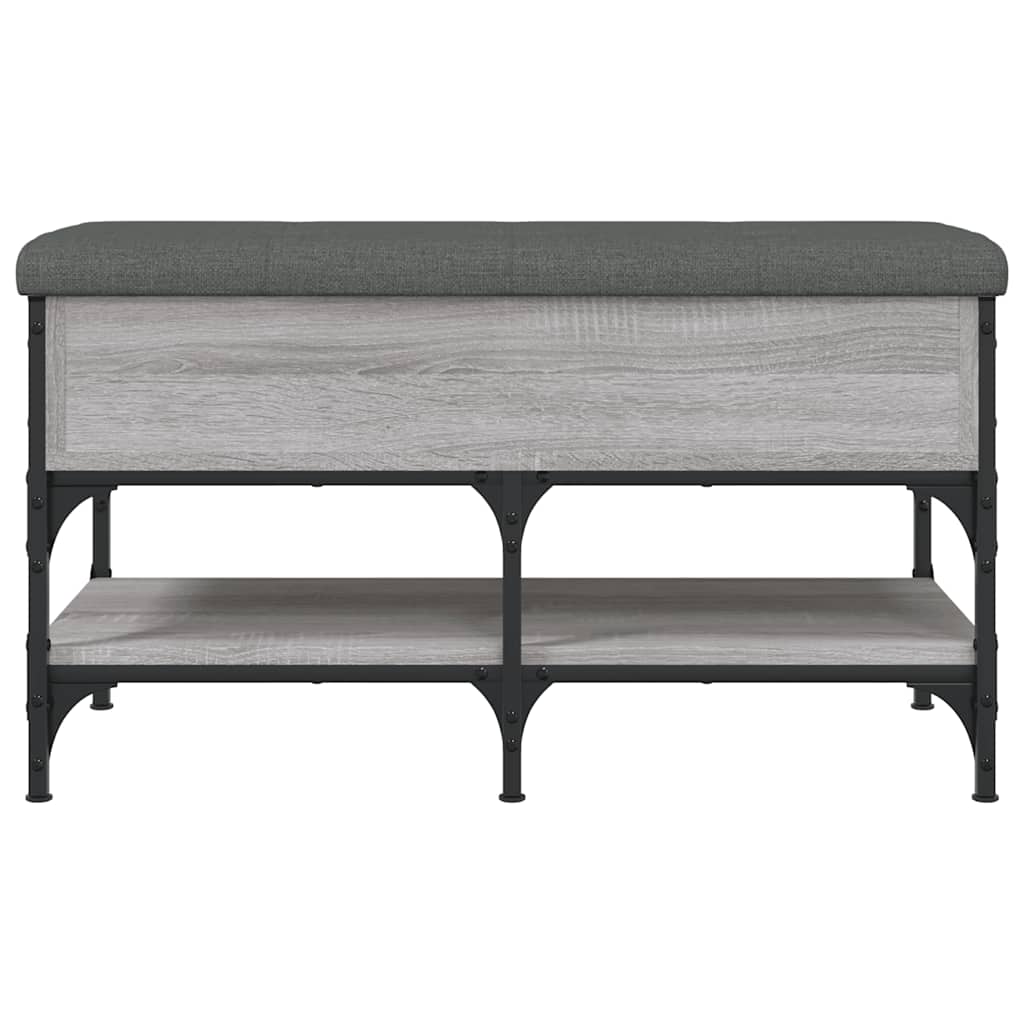 Panca Porta Scarpe Grigio Sonoma 82x42x45 cm Legno Multistrato | homemem39