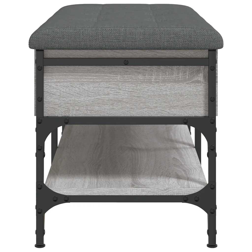 Panca Porta Scarpe Grigio Sonoma 82x42x45 cm Legno Multistrato | homemem39