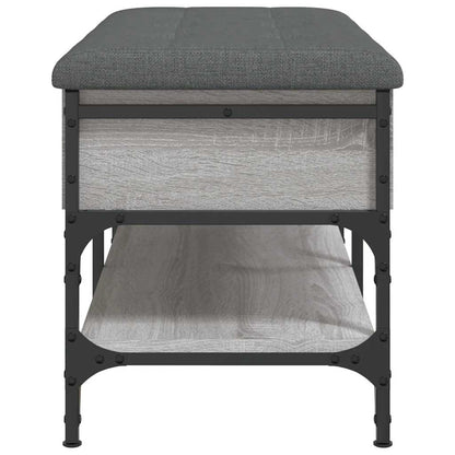 Panca Porta Scarpe Grigio Sonoma 82x42x45 cm Legno Multistrato | homemem39