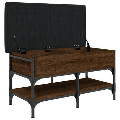 Panca Porta Scarpe Rovere Marrone 82x42x45 cm Legno Multistrato - homemem39