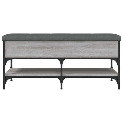 Panca Porta Scarpe Grigio Sonoma 102x42x45 cm Legno Multistrato - homemem39