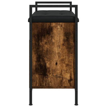Panca Porta Scarpe Rovere Fumo 65,5x32x57,5 cm - homemem39
