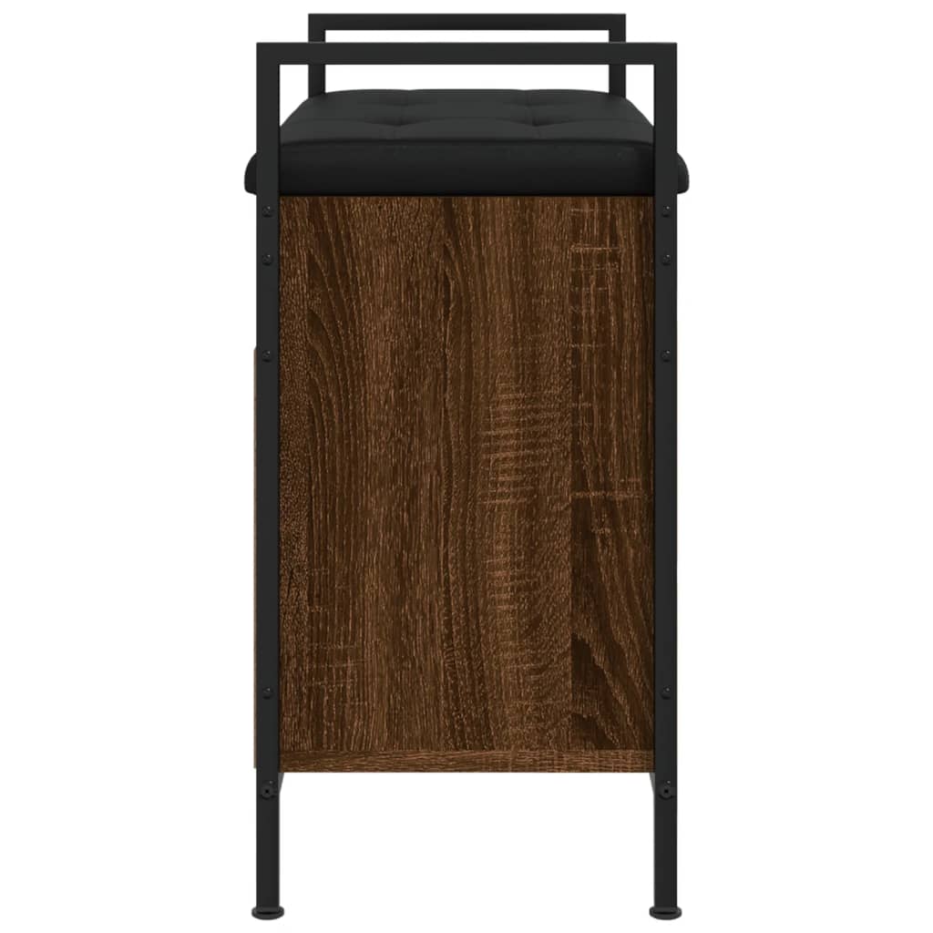 Panca Porta Scarpe Rovere Marrone 65,5x32x57,5 cm - homemem39