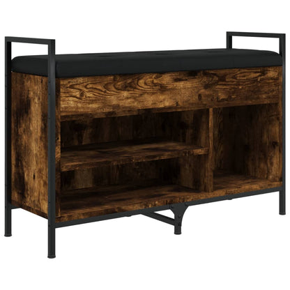 Panca Porta Scarpe Rovere Fumo 85,5x32x57,5 cm - homemem39