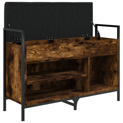 Panca Porta Scarpe Rovere Fumo 85,5x32x57,5 cm - homemem39
