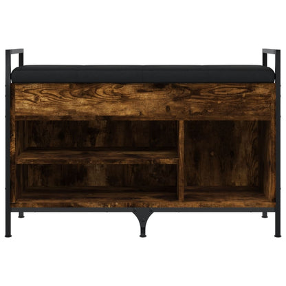 Panca Porta Scarpe Rovere Fumo 85,5x32x57,5 cm - homemem39