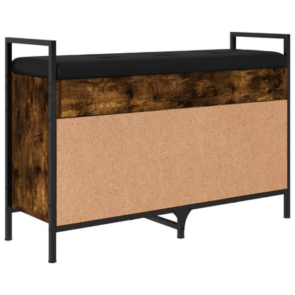 Panca Porta Scarpe Rovere Fumo 85,5x32x57,5 cm - homemem39