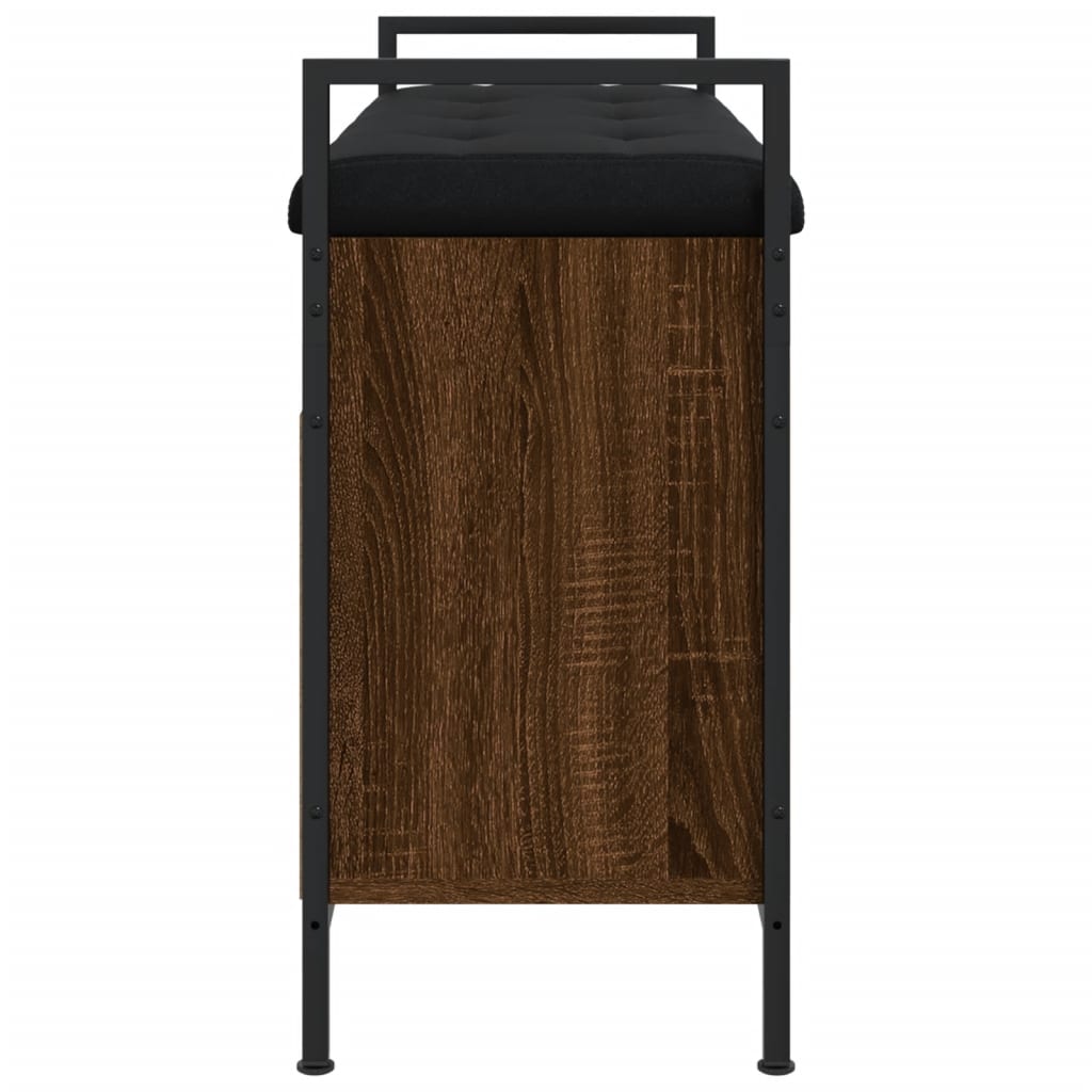 Panca Porta Scarpe Rovere Marrone 85,5x32x57,5 cm - homemem39