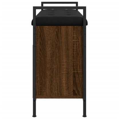 Panca Porta Scarpe Rovere Marrone 85,5x32x57,5 cm - homemem39