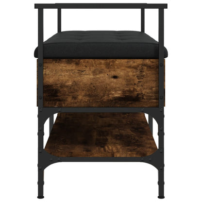 Panca Porta Scarpe Rovere Fumo 85,5x42x57,5cm Legno Multistrato - homemem39
