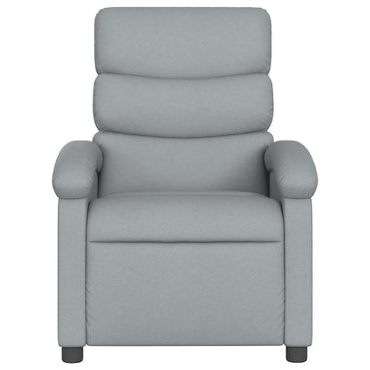 Poltrona Elettrica Reclinabile Grigio Chiaro in Tessuto | homemem39