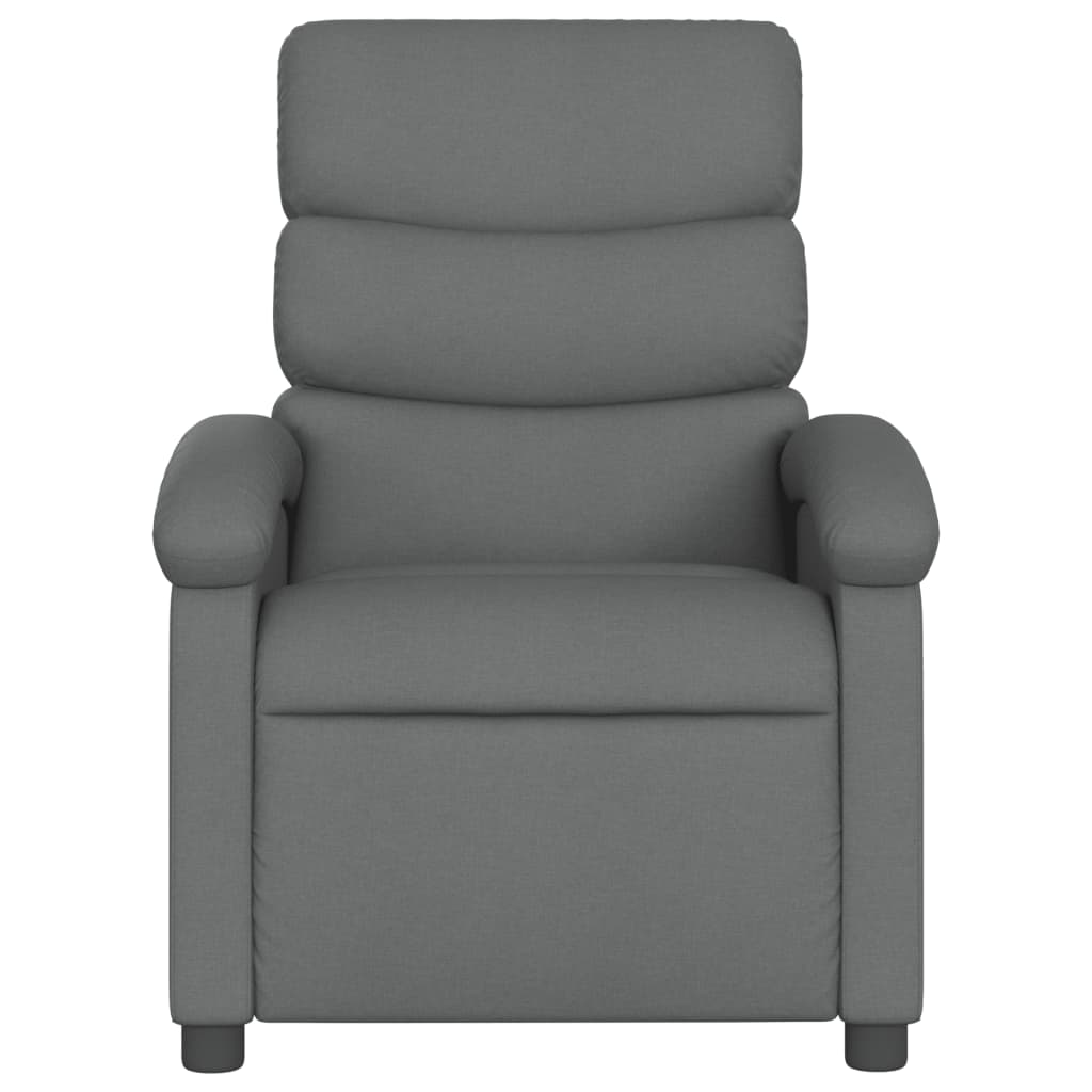 Poltrona Elettrica Reclinabile Grigio Scuro in Tessuto | homemem39