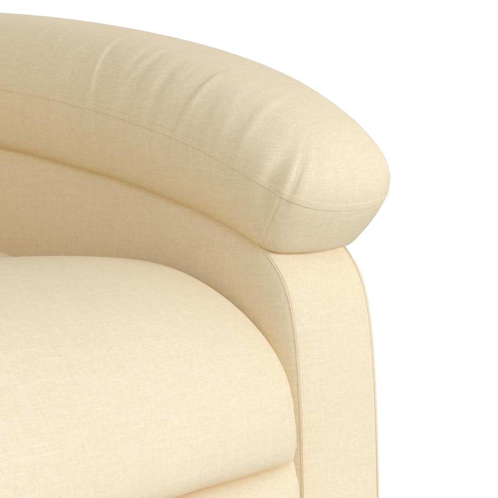 Poltrona Elettrica Reclinabile Crema in Tessuto | homemem39