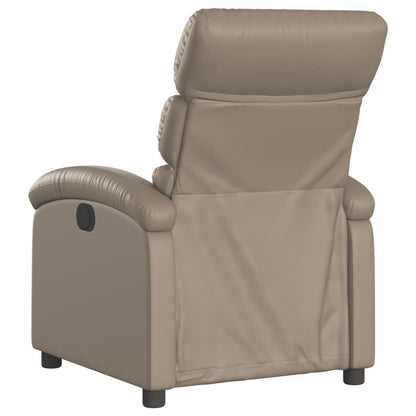 Poltrona Reclinabile Elettrica Cappuccino in Similpelle | homemem39