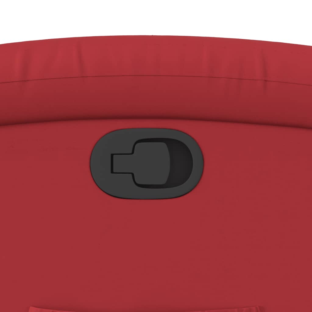 Poltrona Alzapersona Reclinabile Rosso in Similpelle - homemem39
