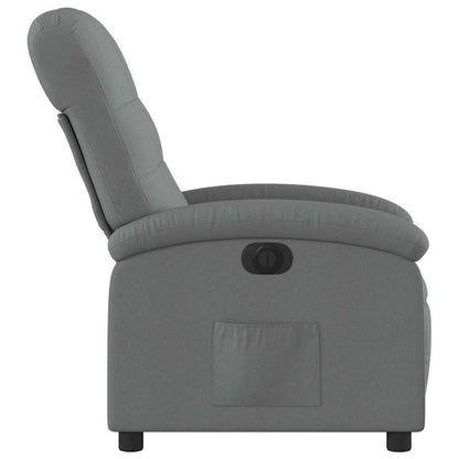 Poltrona Elettrica Reclinabile Grigio Scuro in Tessuto | homemem39
