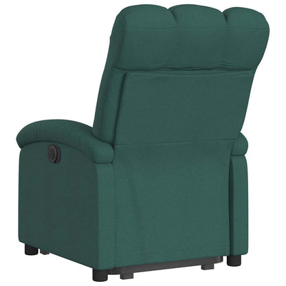 Poltrona Alzapersona Reclinabile Verde Scuro in Tessuto | homemem39