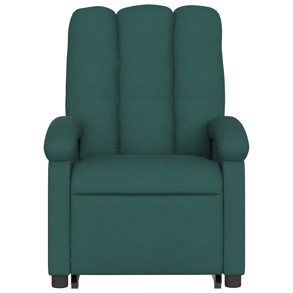 Poltrona Alzapersona Reclinabile Verde Scuro in Tessuto | homemem39