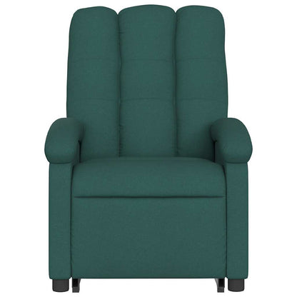 Poltrona Alzapersona Reclinabile Verde Scuro in Tessuto | homemem39