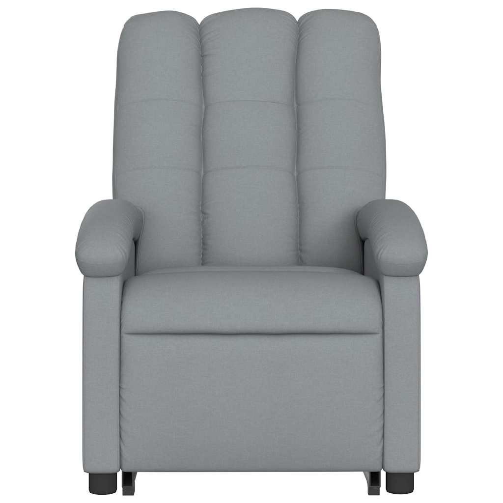 Poltrona Reclinante Alzapersona Elettrica Grigio Chiaro Tessuto | homemem39