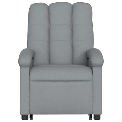 Poltrona Reclinante Alzapersona Elettrica Grigio Chiaro Tessuto | homemem39