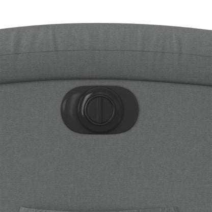 Poltrona Alzapersona Reclinabile Elettrica Grigio Scuro Tessuto - homemem39