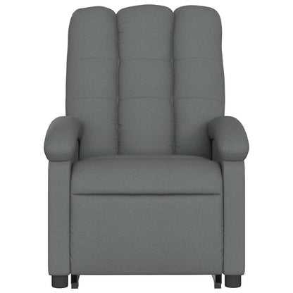 Poltrona Alzapersona Massaggi Elettrica Grigio Scuro Tessuto | homemem39
