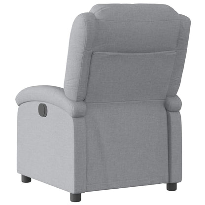 Poltrona Elettrica Reclinabile Grigio Chiaro in Tessuto | homemem39