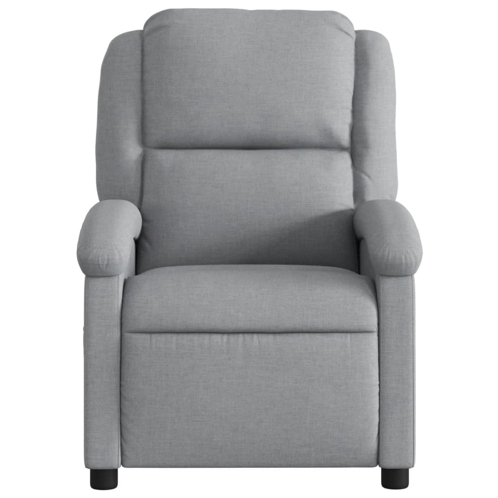 Poltrona Elettrica Reclinabile Grigio Chiaro in Tessuto | homemem39