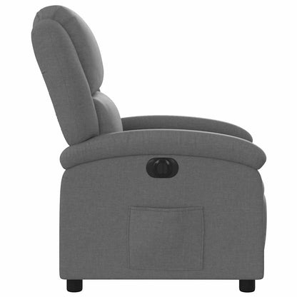 Poltrona Elettrica Reclinabile Grigio Scuro in Tessuto | homemem39