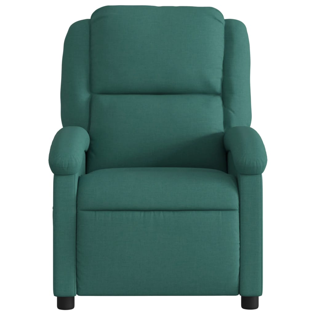 Poltrona Elettrica Reclinabile Verde Scuro in Tessuto | homemem39