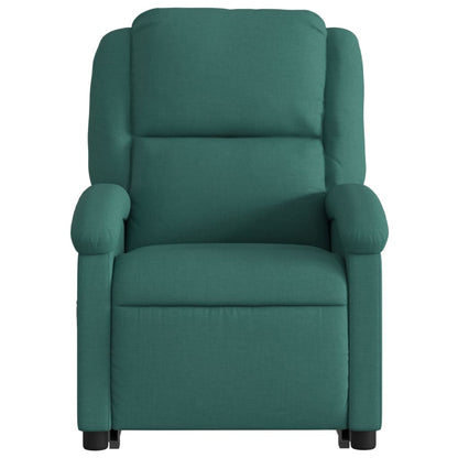 Poltrona Alzapersona Reclinabile Verde Scuro in Tessuto | homemem39