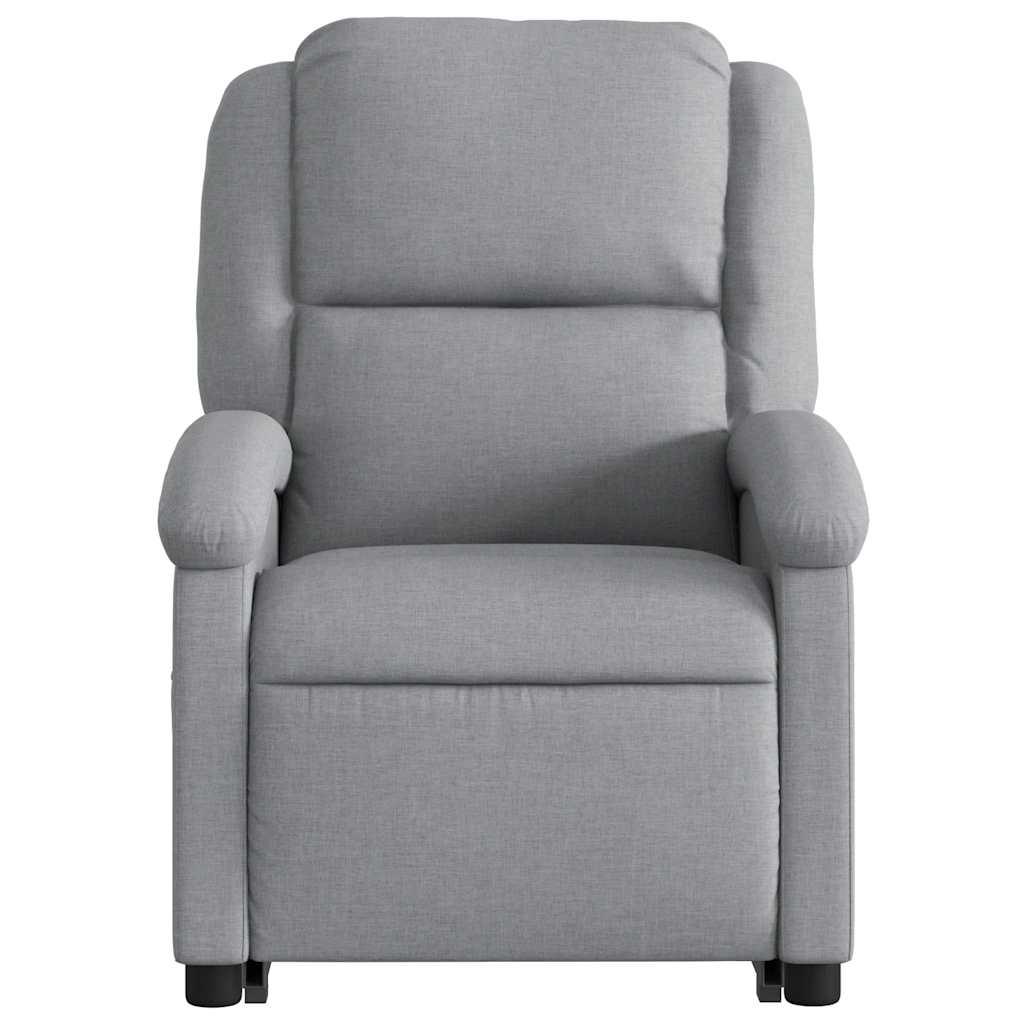 Poltrona Reclinante Alzapersona Elettrica Grigio Chiaro Tessuto | homemem39