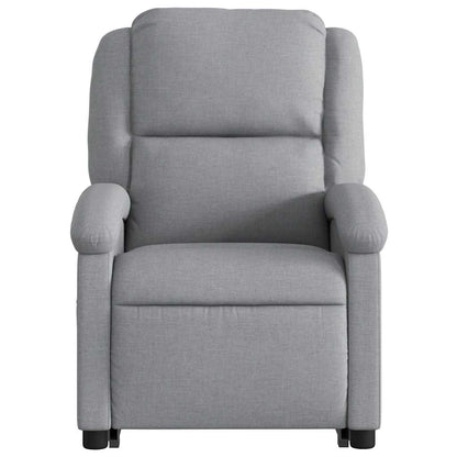 Poltrona Reclinante Alzapersona Elettrica Grigio Chiaro Tessuto | homemem39
