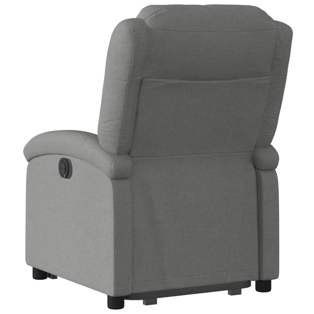 Poltrona Alzapersona Reclinabile Elettrica Grigio Scuro Tessuto | homemem39