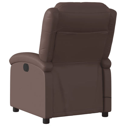 Poltrona Massaggiante Elettrica Marrone in Similpelle - homemem39