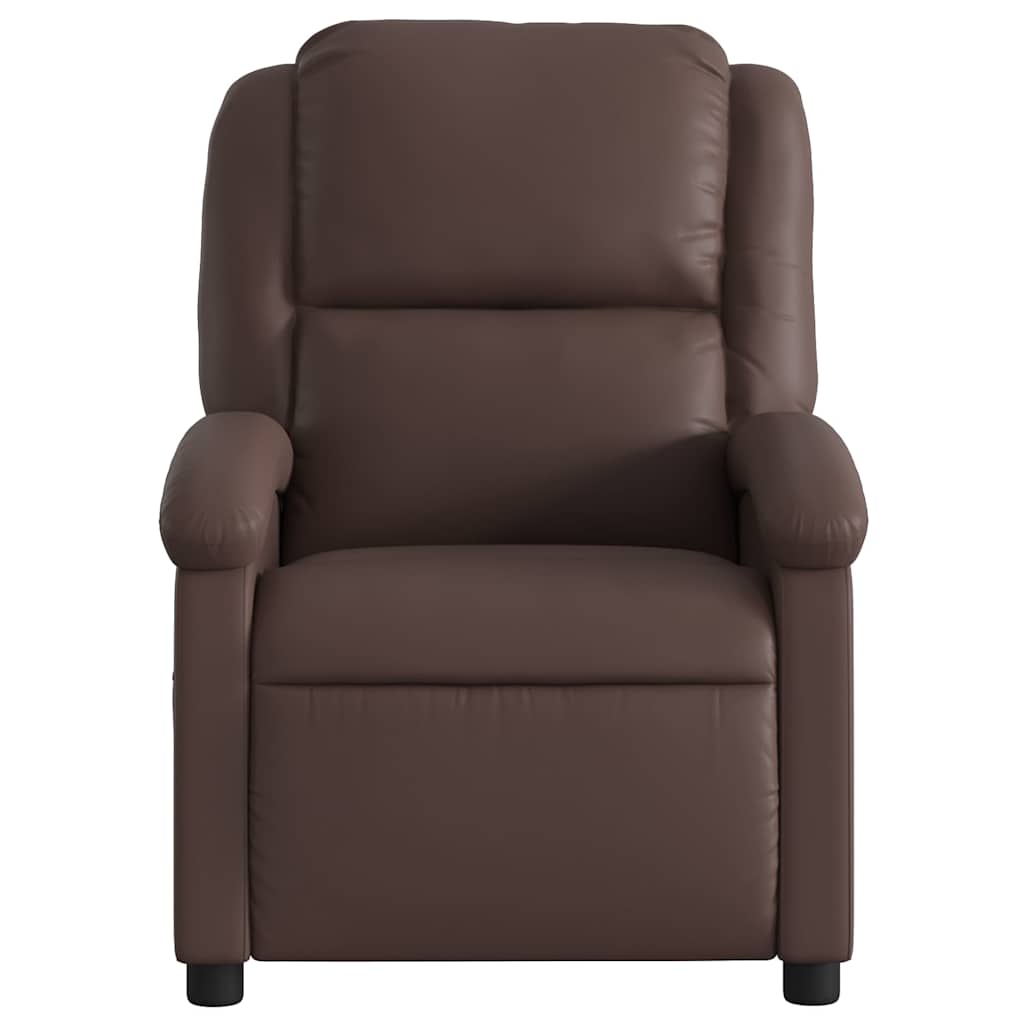 Poltrona Massaggiante Elettrica Marrone in Similpelle | homemem39