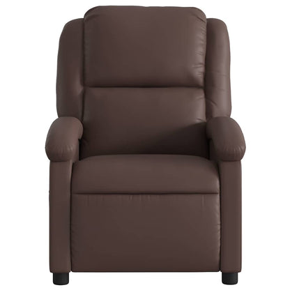 Poltrona Massaggiante Elettrica Marrone in Similpelle | homemem39