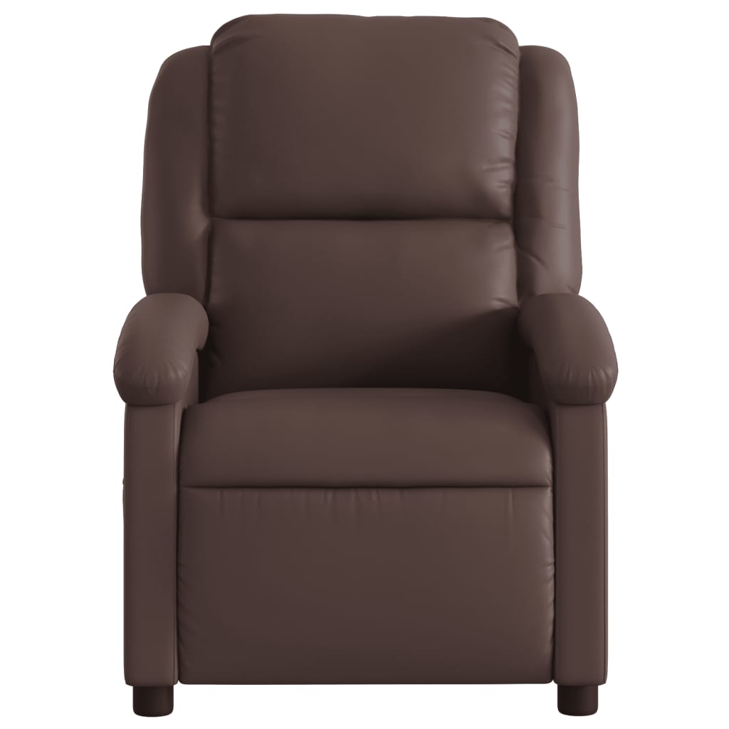 Poltrona Massaggiante Elettrica Marrone in Similpelle - homemem39