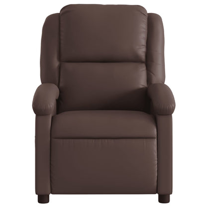 Poltrona Massaggiante Elettrica Marrone in Similpelle - homemem39